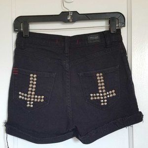 BDG High Rise Black Cutoff Shorts